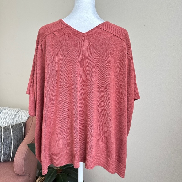 Anthropologie Dolman Sleeve Oversized Sweater Rust Brown - S - Picture 3 of 13